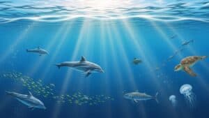 Epipelagic Zone (0–200 m)—Sunlight Zone | north atlantic ocean 
